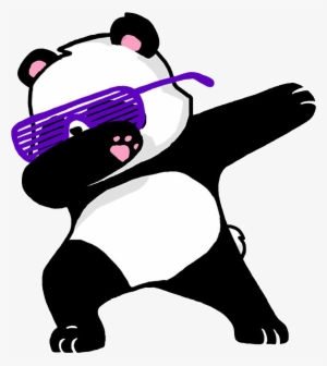 Dabbing Panda Mug Clipart - Dabbing Panda Fun Cartoon