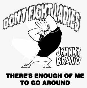 Johnny Bravo Logo Black And White - Happy Birthday Johnny Bravo