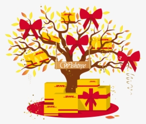 Dhl Wishtree - Dhl Express Merry Christmas