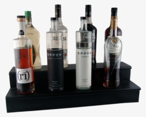 Liquor Bottle 2 Tier Shelves - Smirnoff Ice Double Black