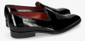 Loafers Prince 2 Patent Soft Black Embrodery Crown - Slip-on Shoe