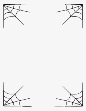 Halloween Border Vector Free Png Image Transparent - Spider Web Frame Png