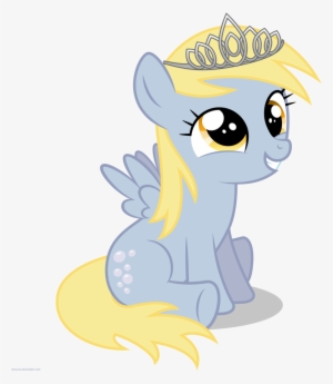 Larsurus, Derpy Hooves, Filly, Safe, Simple Background, - Princess Derpy My Little Pony