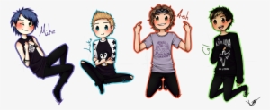 5sos Transparent Pixel - 5 Seconds Of Summer Kawaii