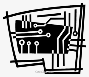 Circuit Board Royalty Free Vector Clip Art Illustration