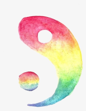 59 Images About Png On We Heart It - Yin Yang Watercolor Png