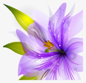 Flower Vector Hq Png By - Purple Flower Vector Png