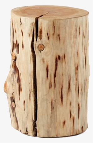 Wooden Stump Side Table Png