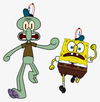 Momo Holk Plantilla Calamardo Bobesponja - Bob Esponja Y Calamardo Corriendo