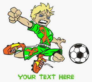Favorite - Soccer Boy Green Blonde Throw Blanket