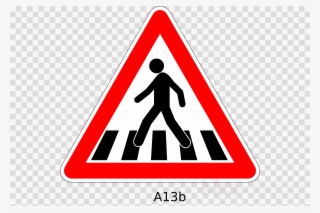 Crosswalk Sign Clipart Traffic Sign Pedestrian Crossing - Icon Money Bag Png