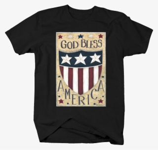 God Bless America Red White And Blue Stripes