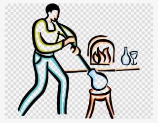 Glass Blowing Clipart Furnace Glassblowing - Glass Blowing