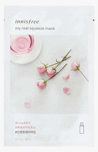 Innisfree My Real Squeeze Mask Rose 20ml,sheet Mask,innisfree,glowrious - Innisfree Sheet Mask