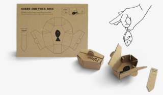 'cardcoffin' Instead Of Flushing Your Dead Fish Down - Carton