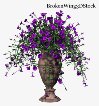 Petunia Transparent Png - Flowerpot