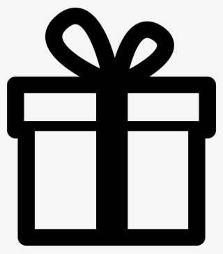 Gift Box Comments - Gift Box Vector Black White