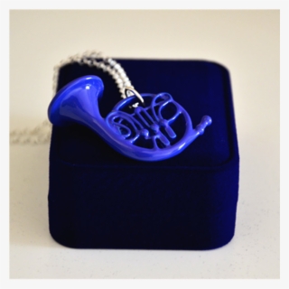 Himym French Necklace Pendant - Met Your Mother Blue French Horn Necklace Pendant