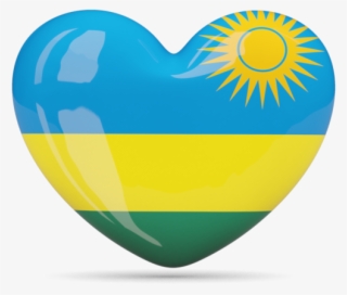 Rwanda Flag Icon, Illustration, Png Format, Tattoo - Rwanda Heart