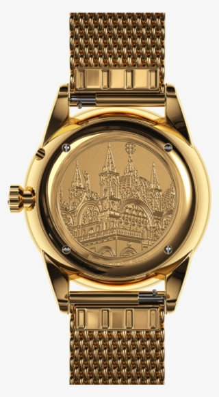 Venice Moonphase Blue Gold Mesh - Gold