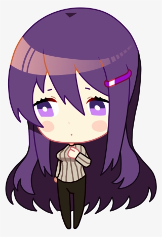 Hd Casual Yuri Chibi Sprite - Doki Doki Yuri Chibi
