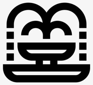 This Icon Is A Drawing Of A Fountain With A Big Bass - Фонтан Иконка Png