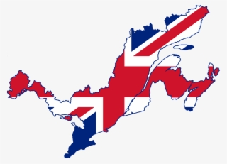 Flag Map Of Canada - Flag Of Canada 1867