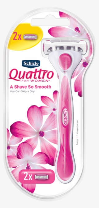 Quattro For Women Razor - Schick Quattro For Women Kit 1 Razor + 2 Cartridges