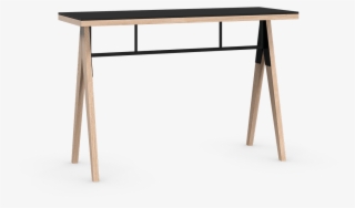 Coquo Braccas White Oak Solid Wood Modular Black Fenix - Writing Desk