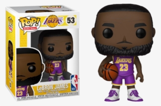 Lebron James Nba La Lakers Purple Jersey Fanatics Exclusive - Pop Vinyl