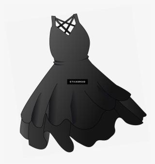 Cat With Tears Of Joy Emoji - Black Dress Clip Art