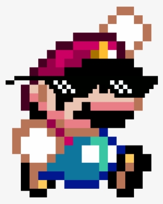 Ultimate Mario And Mlg Mario - Super Mario World Pixel