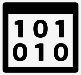 This Is A Photo Of A Square - Icono Binario Png