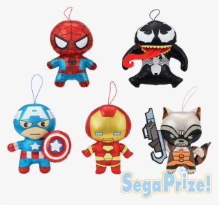 Marvel <br>kawaii Art Collection メタリック生地 - Marvel Kawaii Art Collection Spider-man Plush Toy