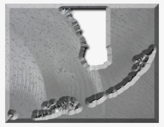 A Map Of Monroe With The Map Area Carved Out Of A Rough - Monochrome