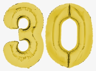Foil Balloon 80cm Gold Lettering - Gold Number 3 Balloon - 16" Foil (each)