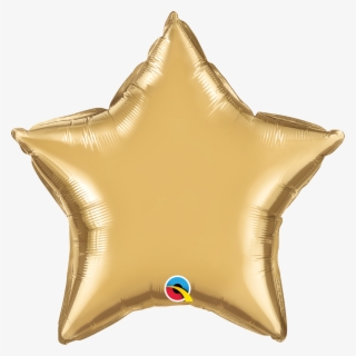 20" Star Qualatex Chrome™ Gold Foil Balloon - Balloon