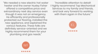 Google Reviews Top Mechanical Services Duo 2b - Circle