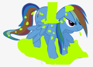 Rainbow Dash, Safe, Slime - Rainbow Dash Vs Slime