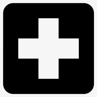 Ic Local Hospital 48px - Swiss Flag Black And White