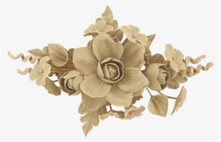 Flores Douradas Png - Raminho De Flor Png