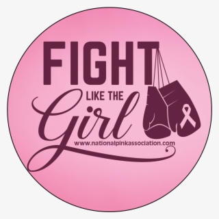 Association Circle Magnet - Breast Cancer Awareness Fight Like A Girl