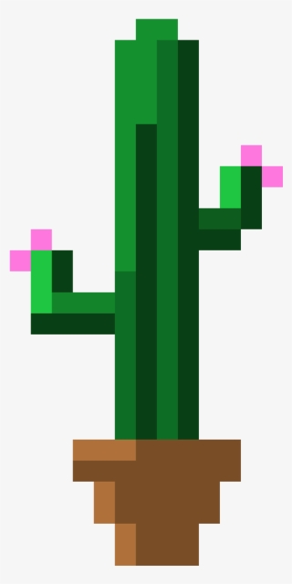 Pixel Cactus Png Clipart Stock - Cactus Pixel Art Png