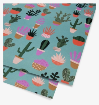 Cactus Gift Wrap - Papel O Cartulinas Con Dibujos De Cactus