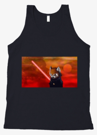 Red Panda, Black Shadow Tank Top - Red Panda