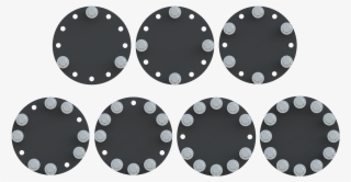 Spring Pattern Is Designated By Light Gray Circles - Circle Spring Pattern Is Designated By Light Gray Circles - Circle
