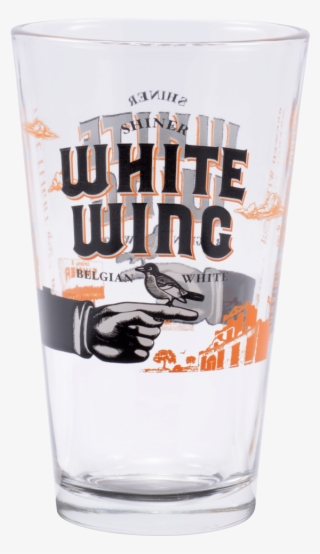 White Wing Pint Glass - Shiner White Wing