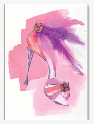 Couture Feather Shoe Card By Papyrus