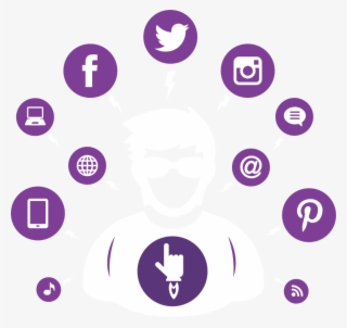 Out Of Social Media Influencers Emerge - Transparent Social Media Icons Pink