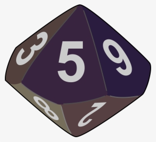 Clipart - 10 Sided Dice Png